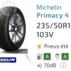 pneu occasion MICHELIN Primacy 4 XL dpt 83 